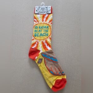 NWT Primitives by Kathy "I'd Rather Be At The Beach" Crew Socks